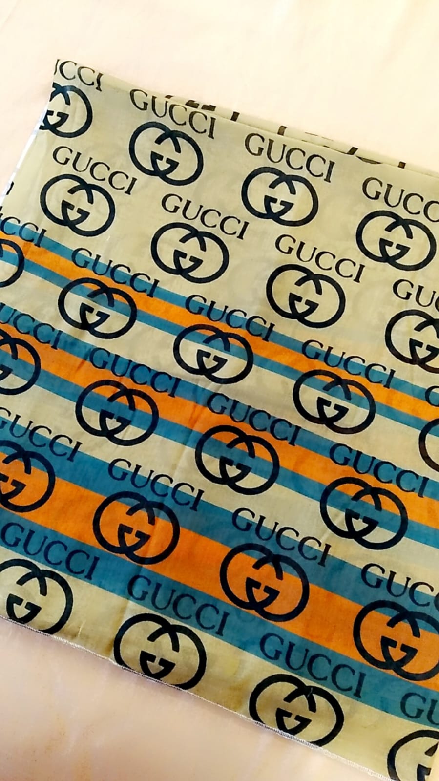 Digital printed Gucci scarf